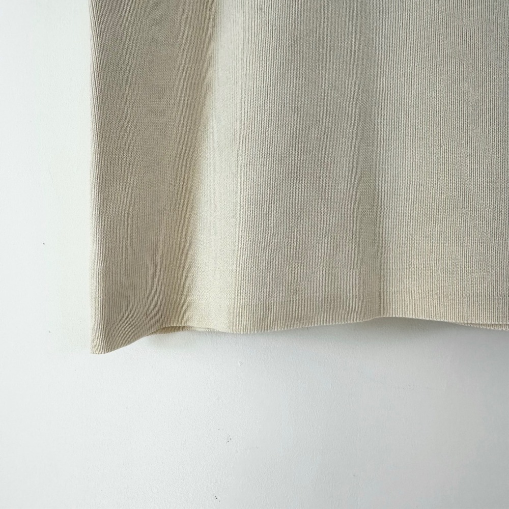 Vintage 90s Liz Claiborne Cream Knit Tank Top Sleeveless Sweater Shell Top - Picture 6 of 6